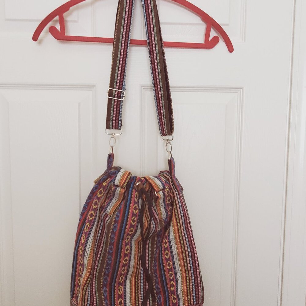 Boho Draw-String Cross Body Bag